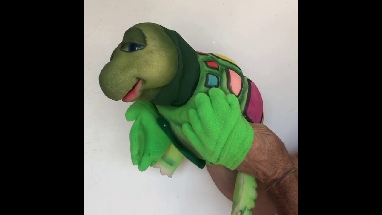Marioneta de Tortuga con cara gestual