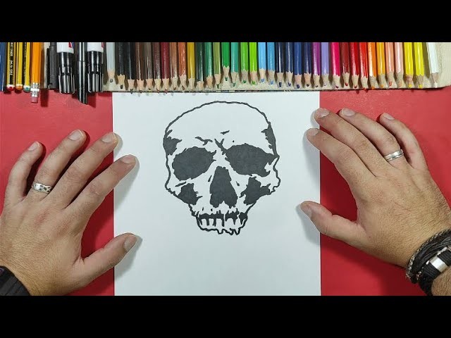 Como dibujar una calavera ???? paso a paso 56 | How to draw a skull ???? 56