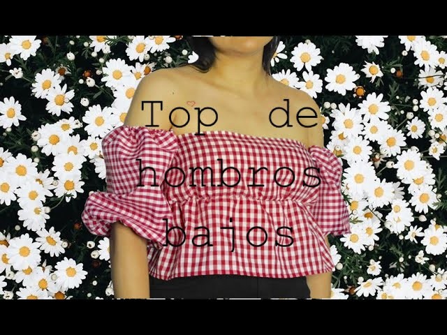 Como hacer un top al hombro DIY