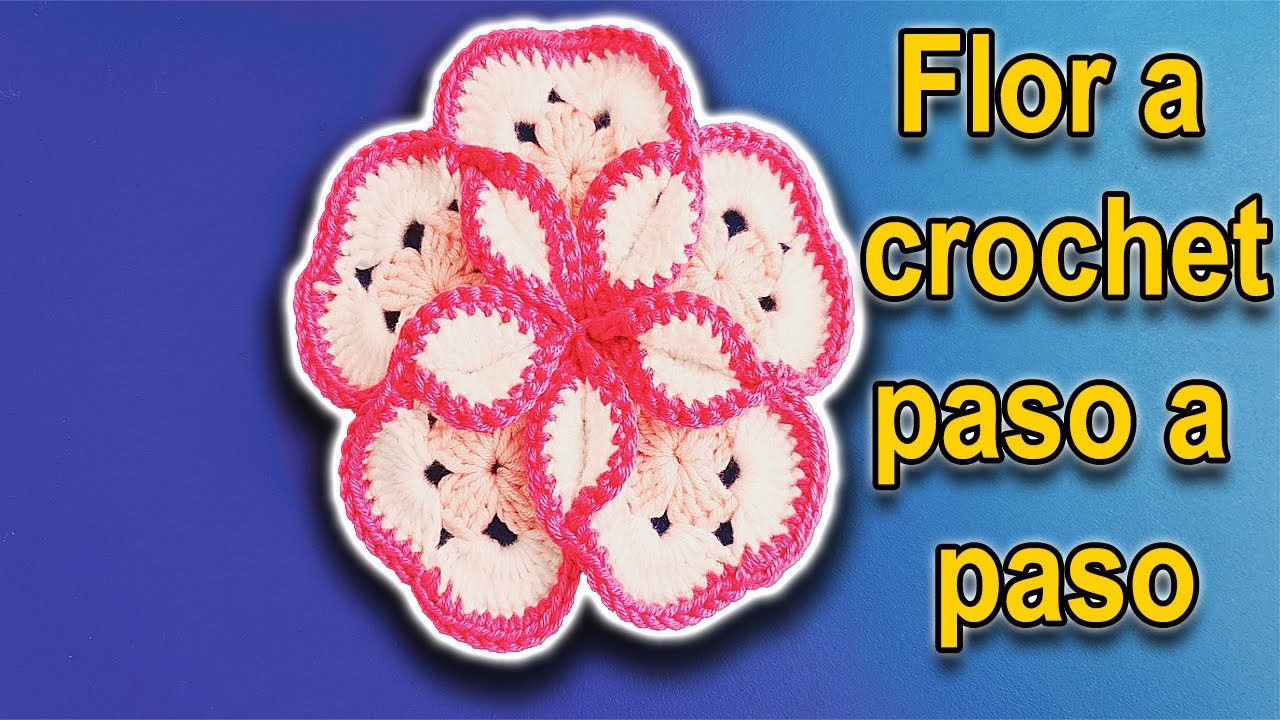 Hermoso y fácil Flor a crochet paso a paso ft Todo en  Crochet