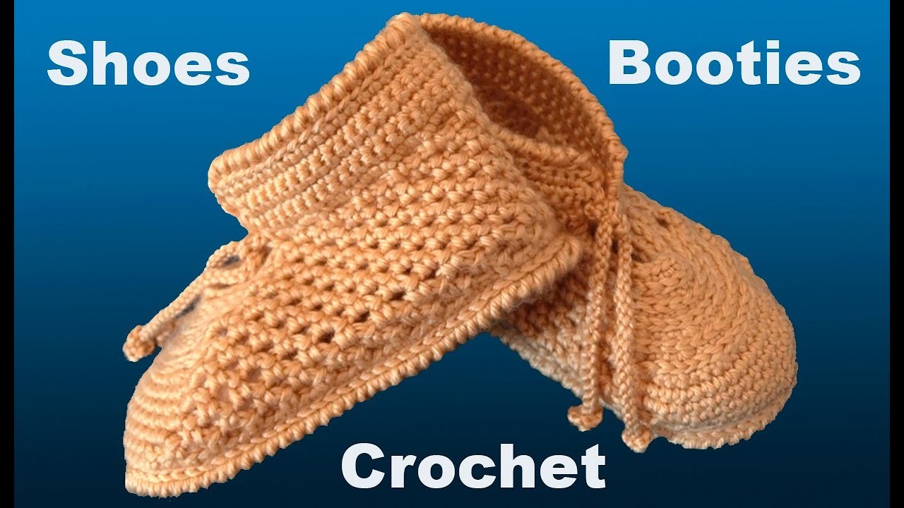 Zapatos a Crochet  tejidos fáciles de tejer con gancho