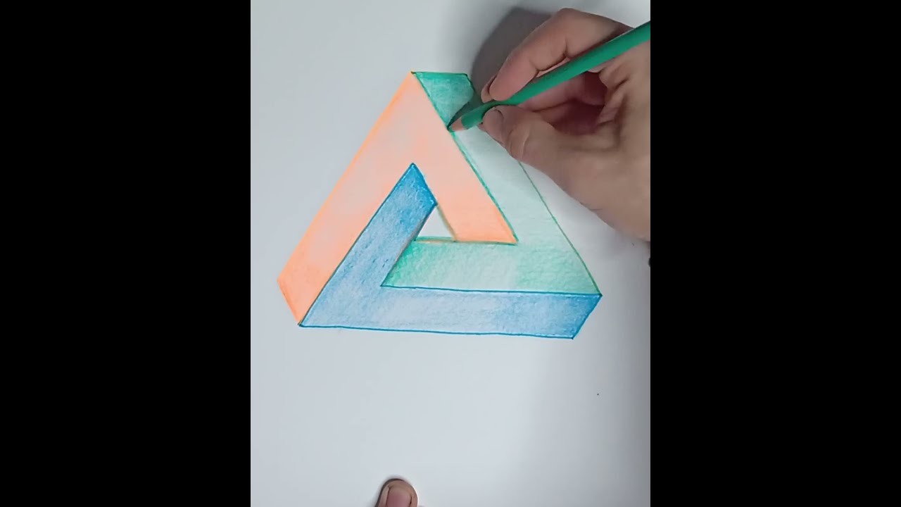 Cómo Dibujar un triángulo imposible