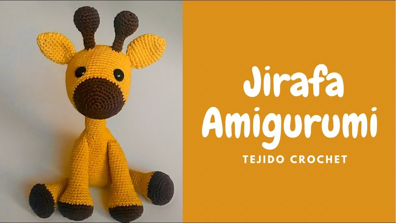 Crochet Tutorial: Amigurumi Jirafa armado de las piezas paso a paso