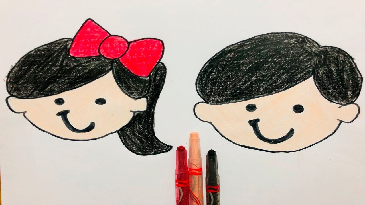Como dibujar caras paso a paso para niños