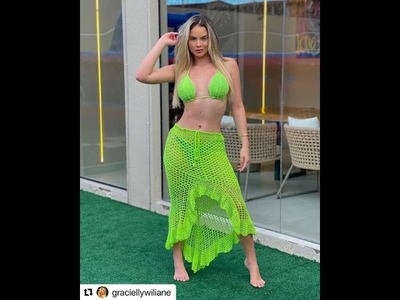 FALDA A CROCHET GIL PARTE 1- FALDA A CROCHET VERSION ESPAÑOL