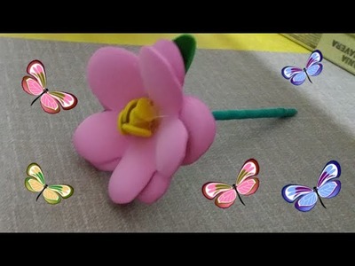 Flor de EVA Simples - DIY #3 ????????