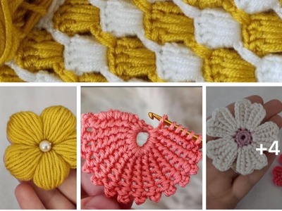 Modelos y puntadas a crochet especiales para proyectos del hogar