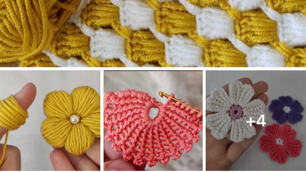 Modelos y puntadas a crochet especiales para proyectos del hogar