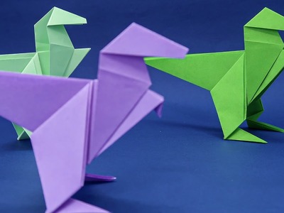 Origami Dino. Paper Dinosaur