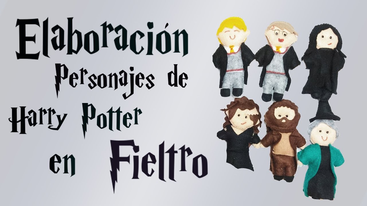 Figuras de Harry Potter elaborado en Fieltro. ideas para hacer personajes