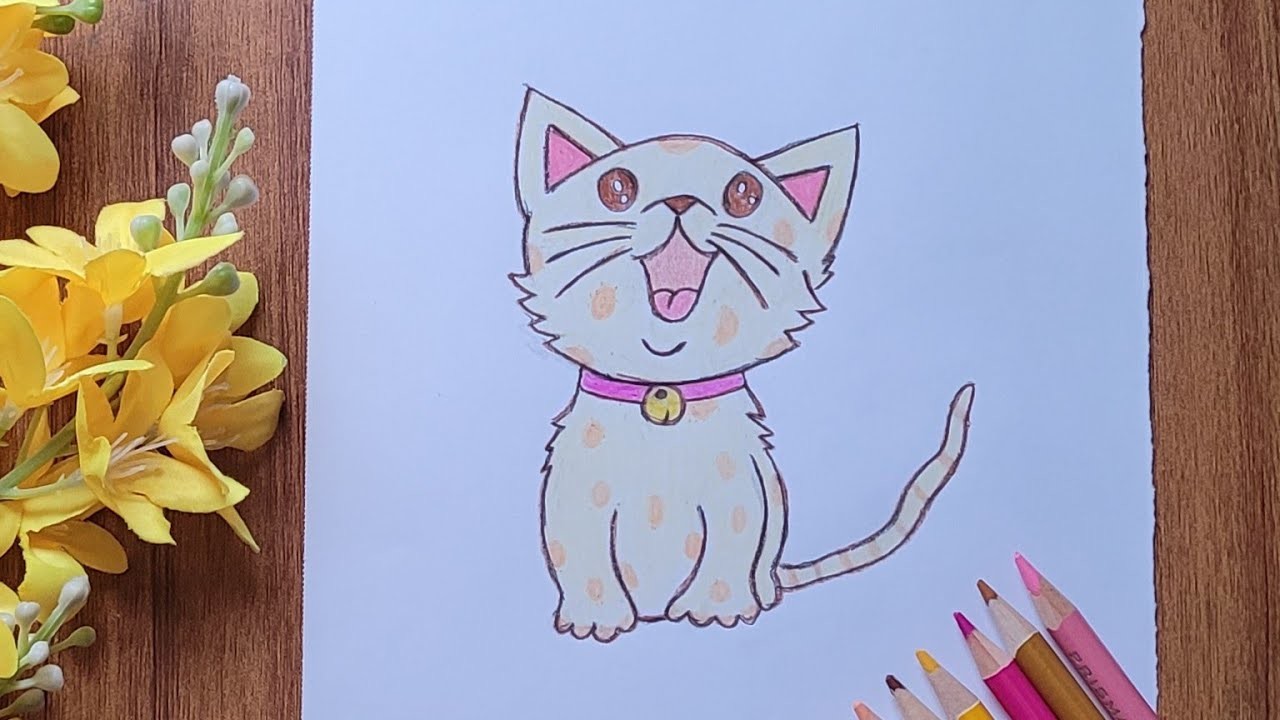 Video para dibujar un gato paso a paso