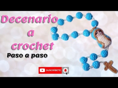 Rosario - decenario a crochet - virgen amigurumi - paso a paso