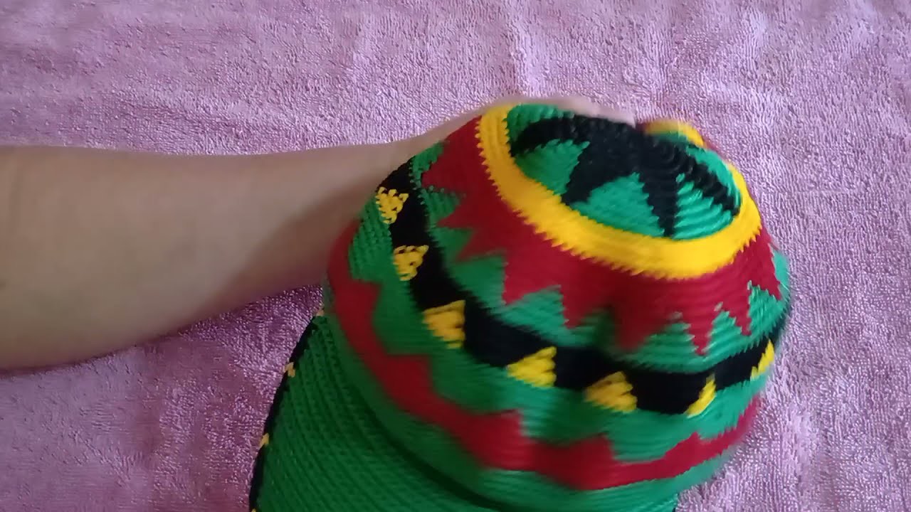 Como hacer una gorra en crochet(rastafari). Bob Marley
