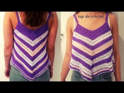COMO TEJER BLUSA DE CROCHET-  MODA CROCHET VERANO-TOP
