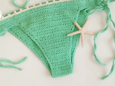 COMO TEJER CALZON. PANTY de Bikini o Traje de Baño a Crochet #bikinibottom