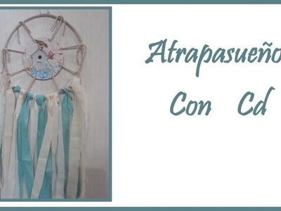 DIY  Reciclado de CD  Atrapasueños utilizando CD - Decoupage sobre CD Artesanato - Artesanías con CD