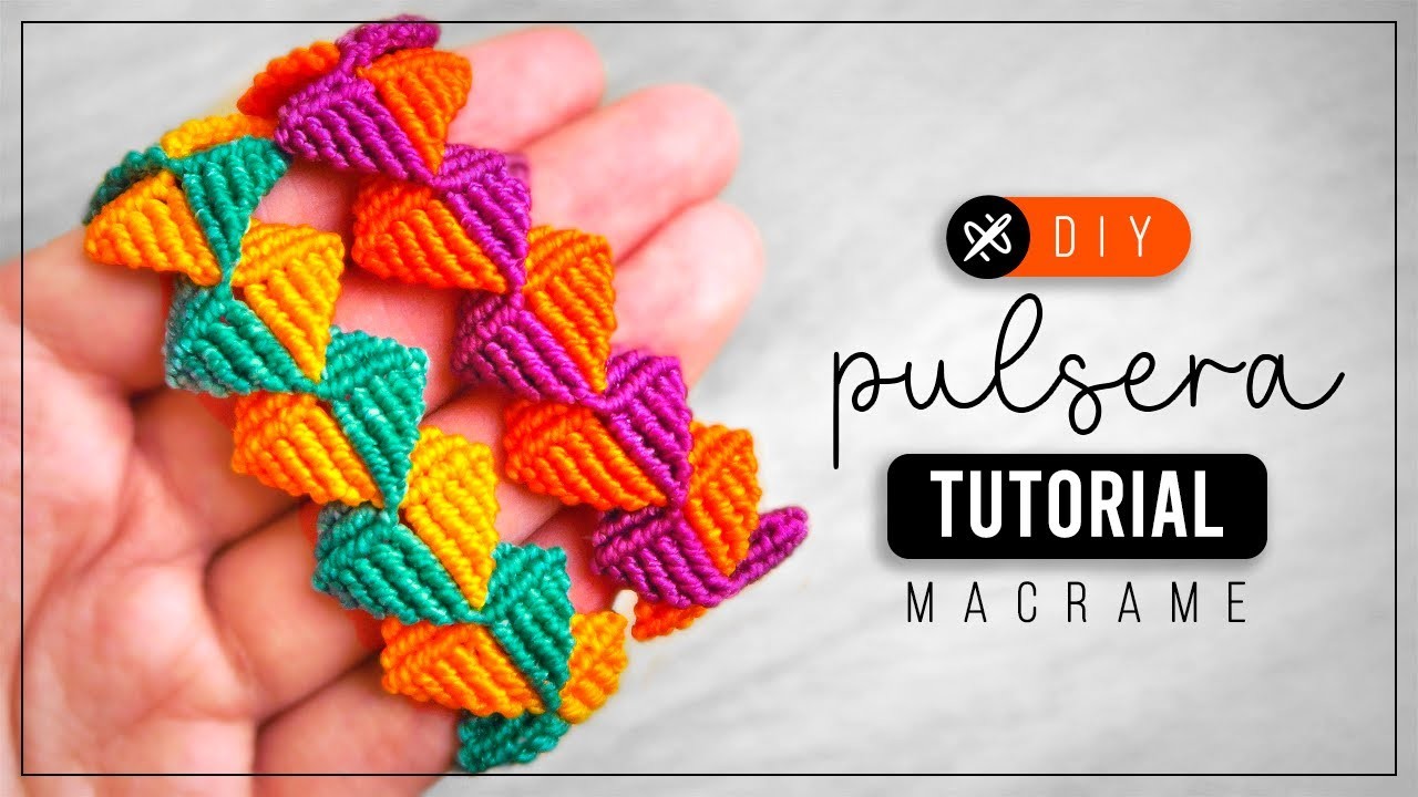 DIY Pulsera Volantin » ????  tutorial | como hacer pulsera de hilo | diy ● Macrame Bracelet #247