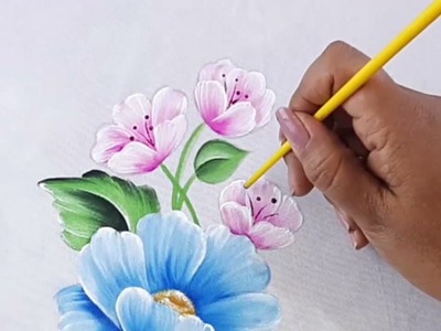 Pintura Hojas y Flores
