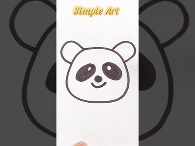 Cómo dibujar panda ❤️❤️❤️????????