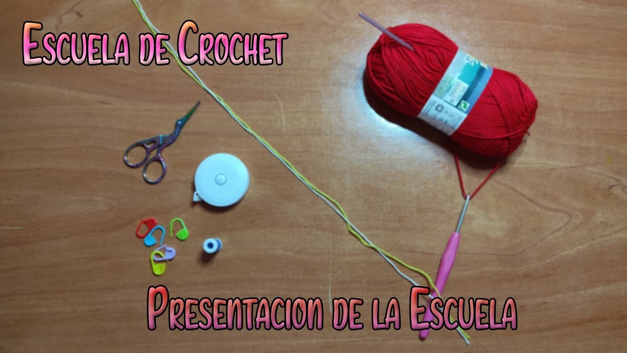 Escuela.Curso de Crochet.ganchillo Las Labores de Raquel (SUPER FACIL) con el paso a paso en Español