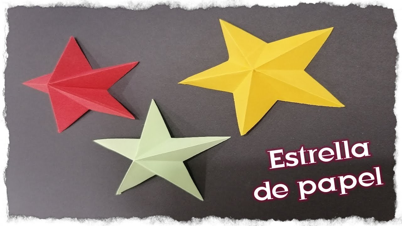 Cómo hacer un Estrella de papel SUPER fácil - origami paper star