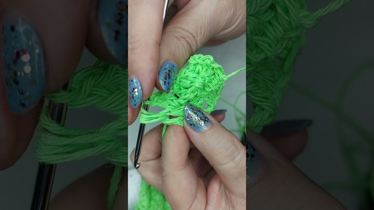 Cómo hacer punto granitos de maíz a crochet????