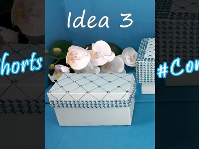Como decorar cajas de cartón DIY Idea 3 #Shorts