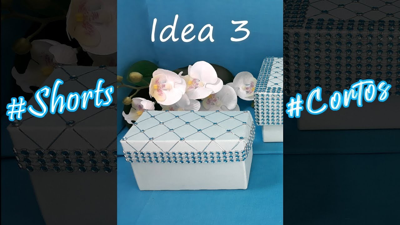 Como decorar cajas de cartón DIY Idea 3 #Shorts