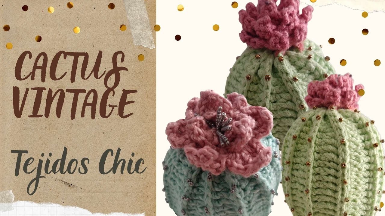 Amigurumi Cactus Vintage | Crochet | Tejidos Chic
