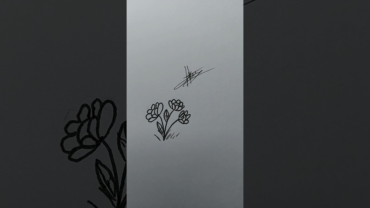 Como dibujar una flores ???? suscribete para más!!
