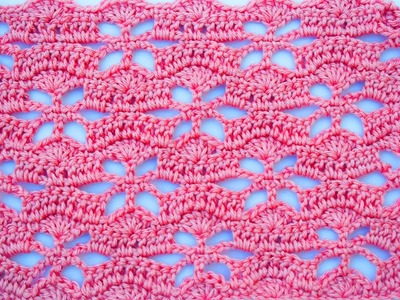 Bonitas cobijas y toquillas puedes hacer con esta puntada a crochet