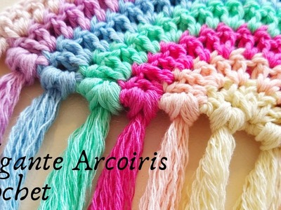 Colgante Arcoiris a Crochet