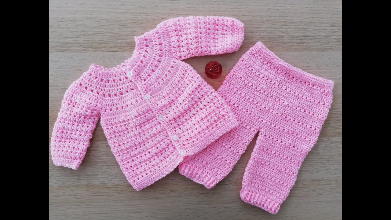 Como hacer en crochet o ganchillo un pantalón para bebés o niñas
