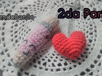 LLAVERO LAPIZ CORAZON a Crochet #tejiendobonito  #llaverosCrochet