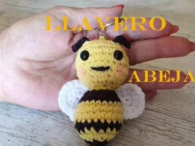 Llavero a crochet paso a paso en español - Abeja -