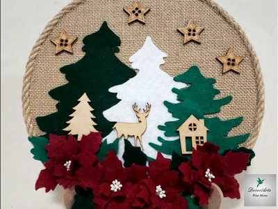 Cómo hacer un Medallón Navideño, Pilar Moro. DecorArte