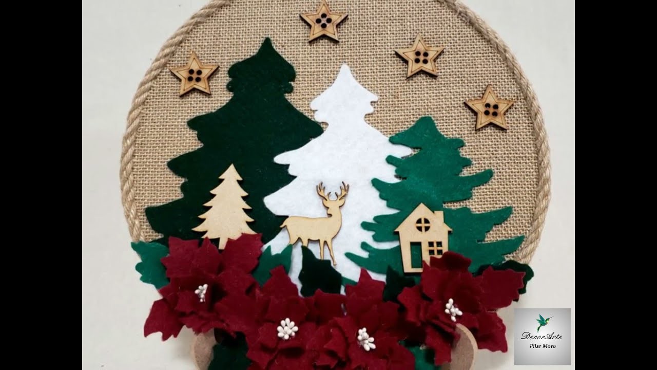 Cómo  hacer un Medallón Navideño, Pilar Moro. DecorArte