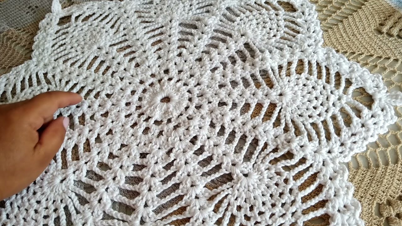 Carpeta de 8 piñas a crochet paso a paso  primera parte