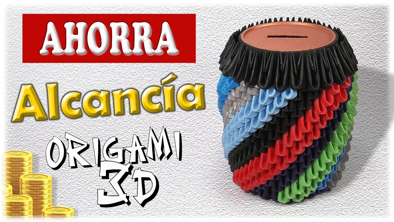Alcancía De Origami 3D ???? 3D Origami COIN BOX ????