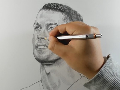 Cómo Dibujar a Cristiano Ronaldo a Lápiz Paso a Paso
