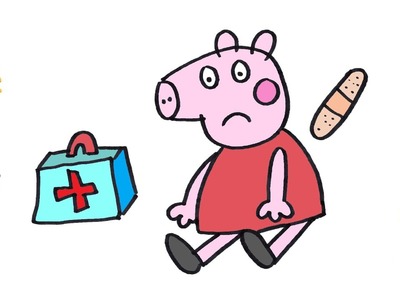 Dibuja A Peppa Pig Que Se Ha Golpeado ???????????? Dibujos Para Niños