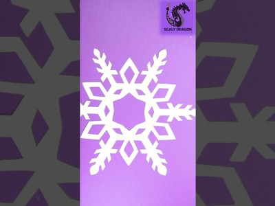 Copos de Nieve de Papel | Diseño 10 | Adornos Navideños #shorts