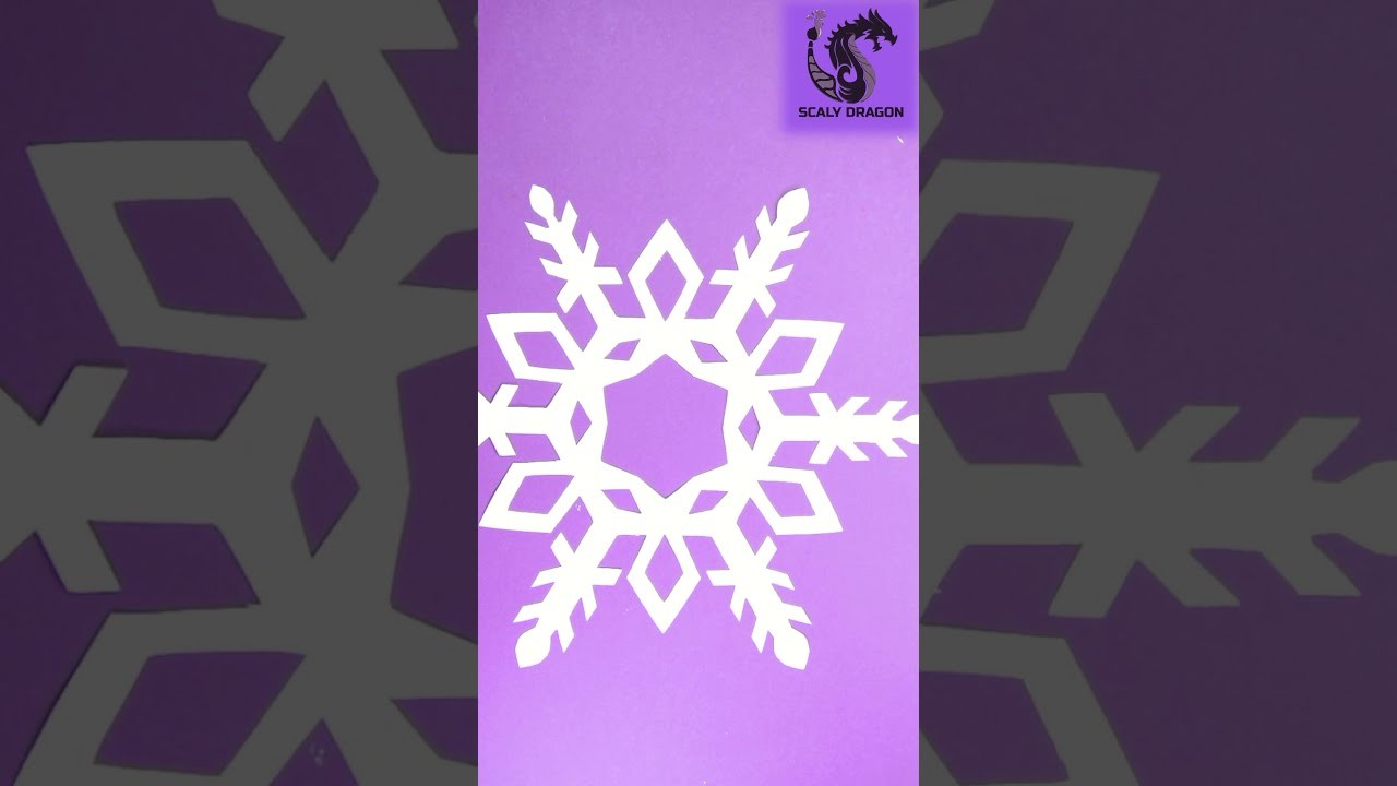 Copos de Nieve de Papel | Diseño 10 | Adornos Navideños #shorts