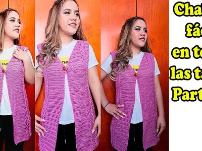 "CHALECO DE PRIMAVERA EN TODAS LAS TALLAS PARTE #3" | Clases de tejido a crochet | Todo en crochet
