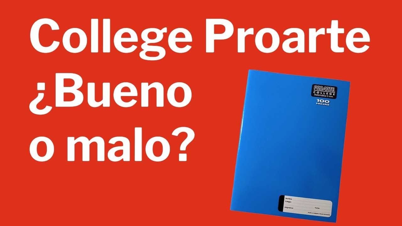 Cuaderno College Proarte - Review Completa con calificación - Ep05 #melocomproenmakos