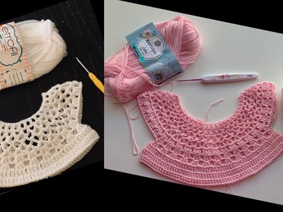 Canesu tejido a crochet para bebe 3 a 6 meses - Utilizando Hilo delgado