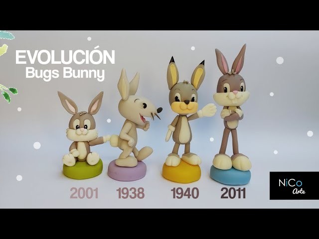 Evolución de Bugs Bunny ° Modelado en porcelana fría