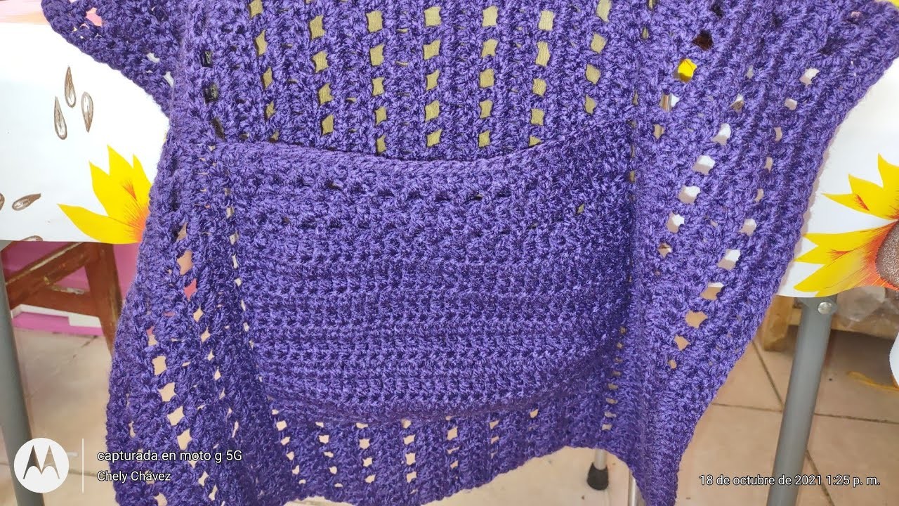Rebozo o chal modelo 2 tejidos a crochet. #crochet #tejido