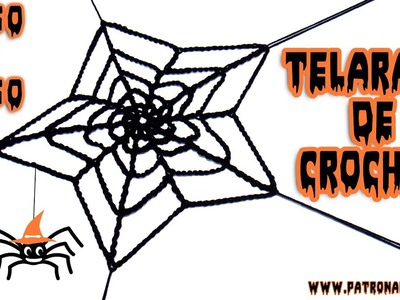 Fácil y Rápido Cómo Tejer Patrón Telaraña Crochet - Ganchillo Paso a Paso Haloween DIY