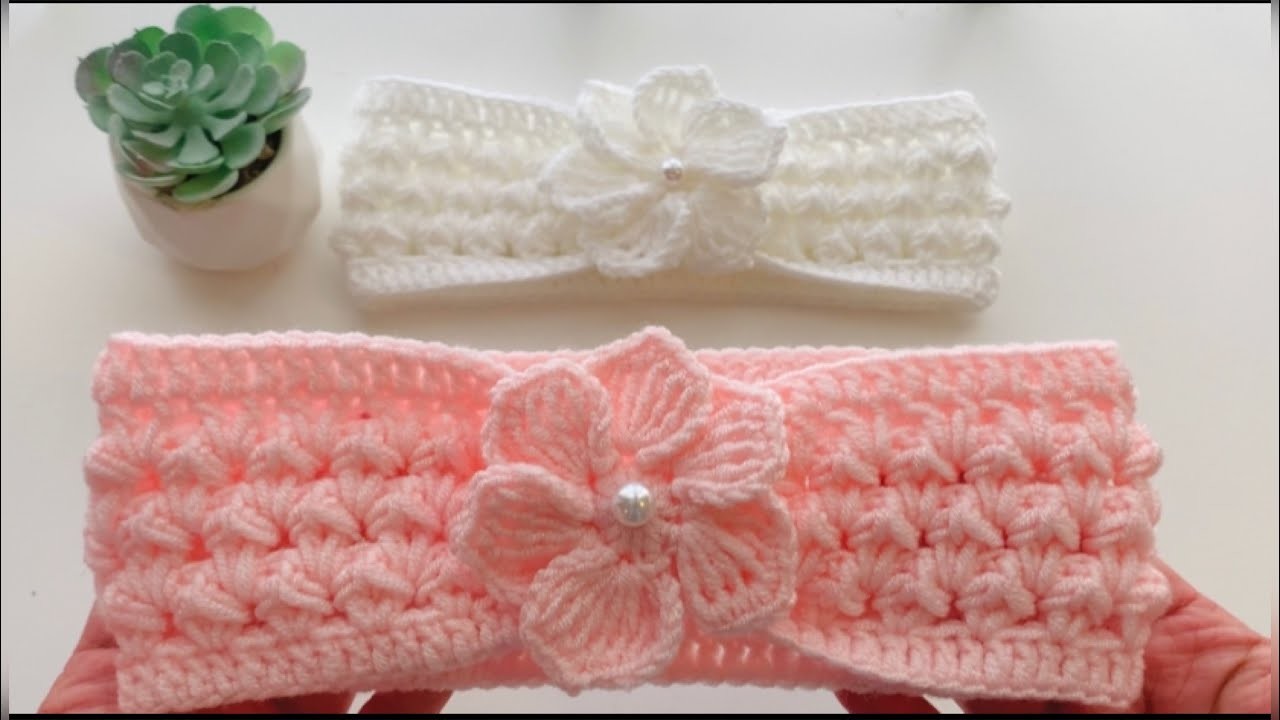 Diadema fácil tejida a crochet PATRÓN DE CROCHET